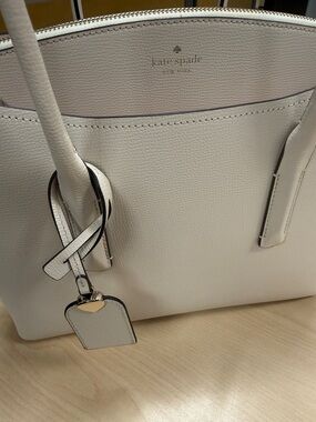 kate spade Cream Pebble Leather Tote